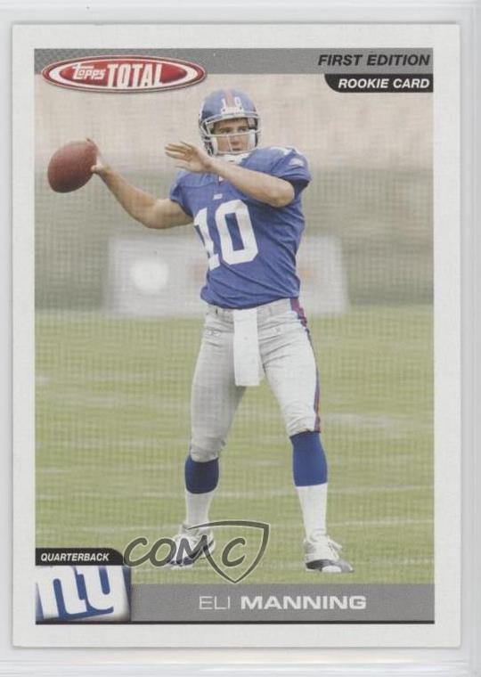 2004 Topps Total First Edition Eli Manning #350 Rookie RC 0p5