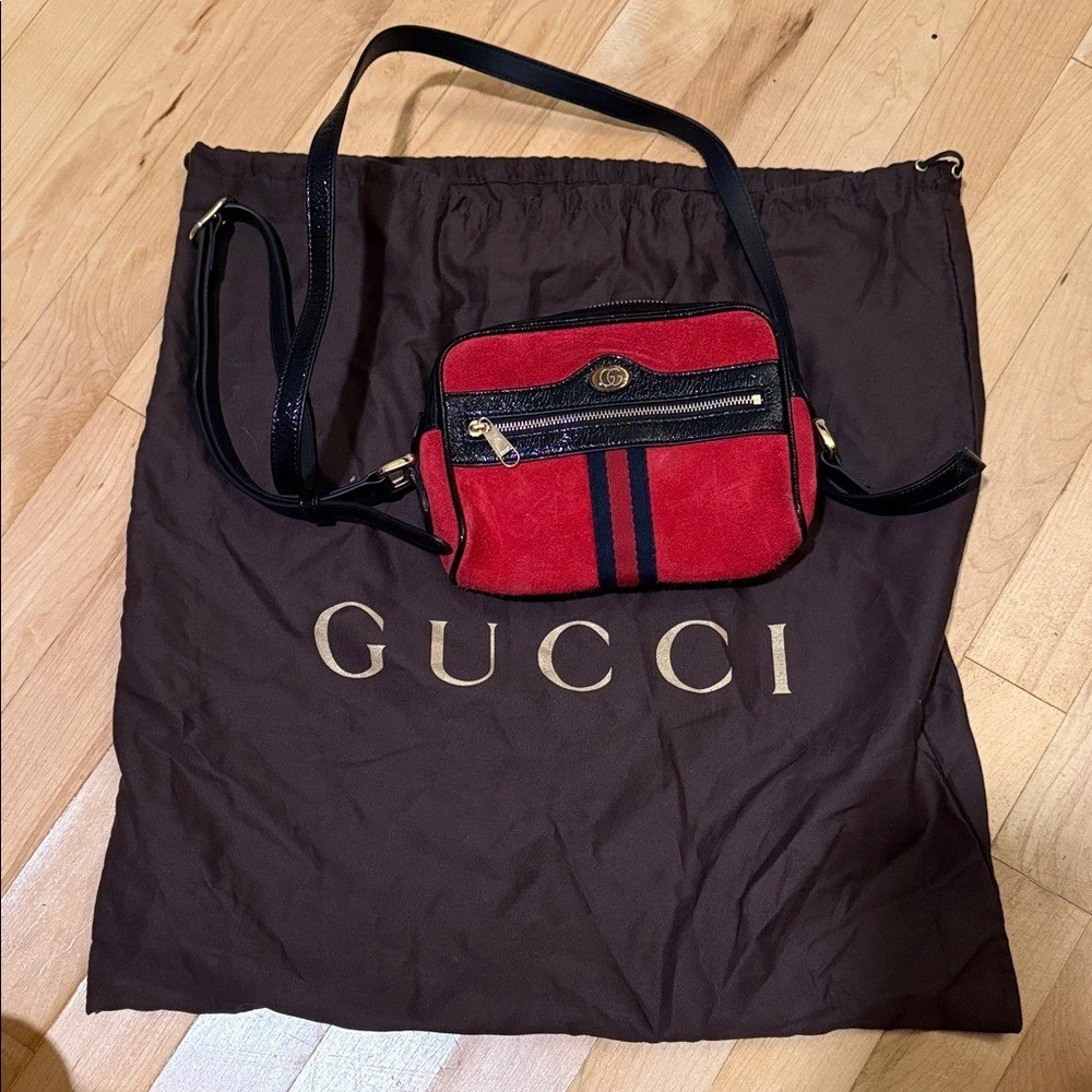 Gucci Suede Vintage Bags, Handbags & Cases for sale | eBay