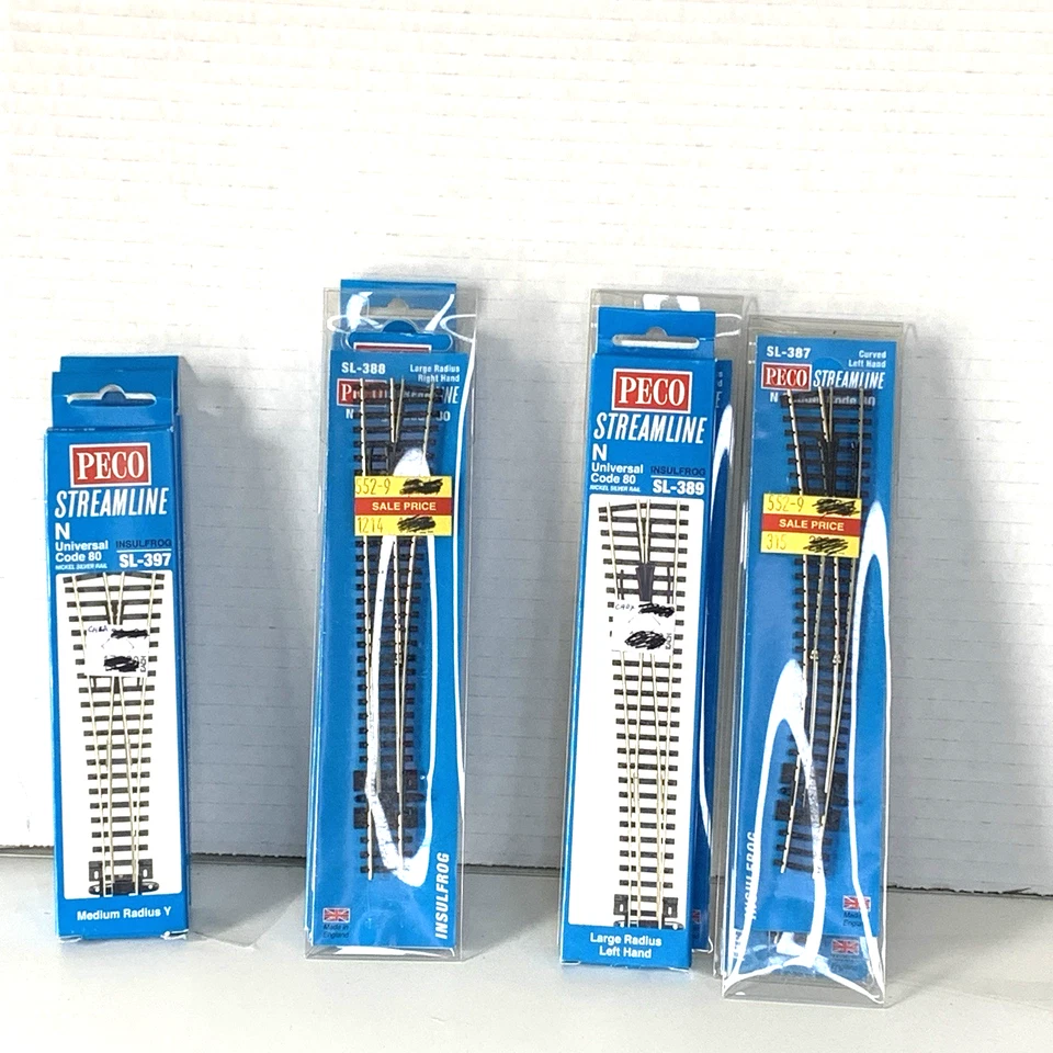 Peco Streamline Lot of 11 Pieces N-Scale Code 80 Nickel Silver Track NIP - Image 3 of 4