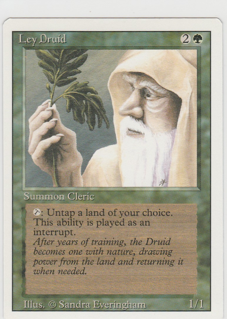 Magic the Gathering ~ MTG ~ 1x Ley Druid ~  M/NM ~ REVISED