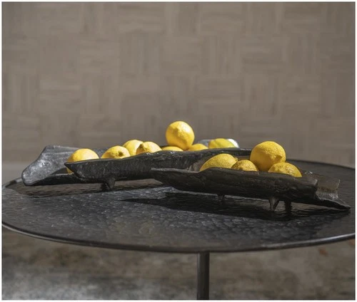 Uttermost 17593 Caryn 20-7/8"W Aluminum Trays - Set of 2 - Black - Picture 3 of 3