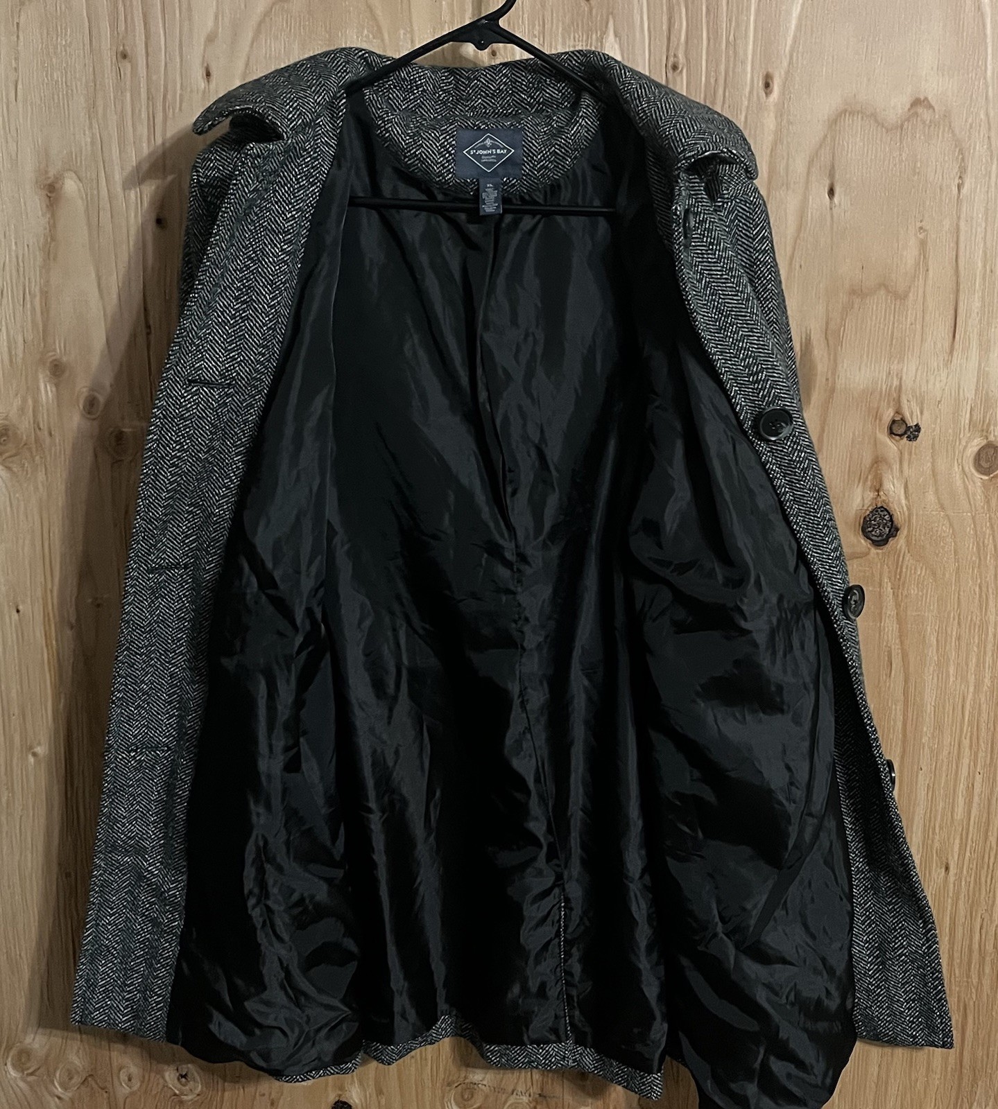 Black/Gray Herringbone Pattern Jacket - St. John’… - image 12