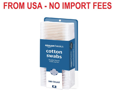 Amazon Basics Double-Tipped Cotton Swabs for Personal Hygiene and Baby Care, Cot