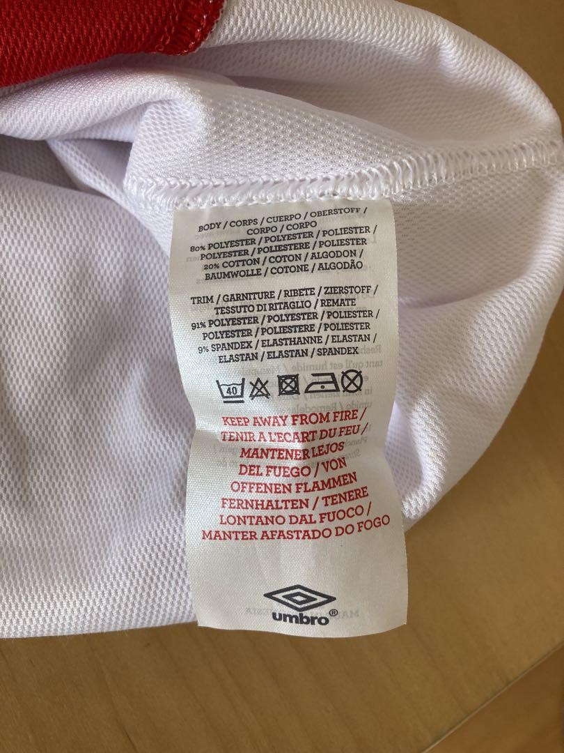 【CWC】マンチェスター・シティ 2010/11 3rdジャージ L size Umbro Manchester City 2010/11 3rd Jersey L Size White/Red