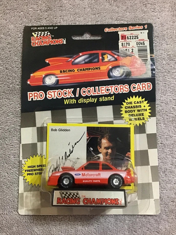 Racing Champions Bob Glidden Motorcraft Ford Pro Stock 1:64 Diecast w/ Stand