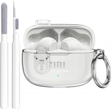 Compatible with JBL Vibe 200TWS/JBL Vibe Beam/Beam 2 Case Cover Clear Lock Clip