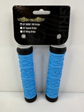 2013 GT Bicycles DOHC 16v BMX Freestyle Racing Grips Blue Black HTF