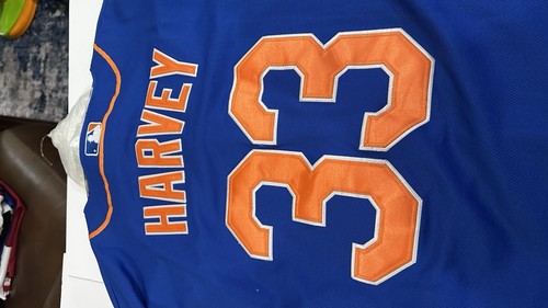 Authentic Matt Harvey On Field New York Mets Majestic Jersey Size-50 With Patch - Picture 4 of 6