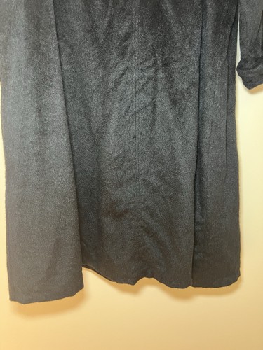 Vintage Lady Lucy Womens Black Long Coat Large - Picture 11 of 15