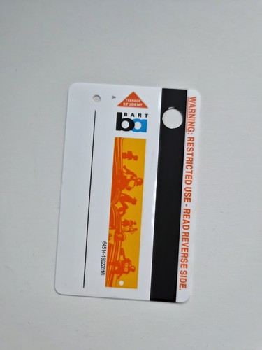 BART Bay Area Rapid Transit Ticket School Weekdays Orange - Please Read!