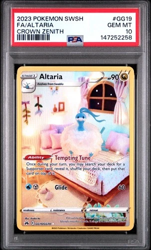 2258 Altaria 2023 Pokemon Sword & Shield Crown Zenith #GG19 PSA 10