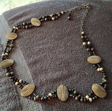 Wood Beaded African Style Belt 45 Inches Long