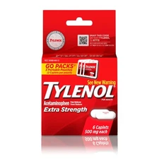 Tylenol Extra Strength 500 mg Acetaminophen Caplets, Pain Reliever & Fever...