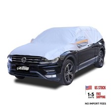Half Car Cover, Windshield Cover for Ice and Snow with Cotton Liner, 2-SUV M