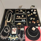 Vintage All Signed Costume Jewelry Lot Napier Coro JJ Avon 1928 Lisner Rmn 39 Pc