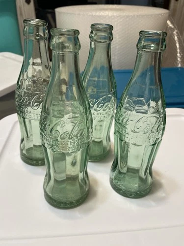 (4) VTG Coca-Cola Hobbleskirt Bottles 50-60’s St. Pete, Fl Bottler