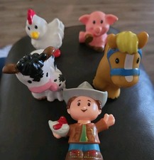 Fisher-Price Little People Farmer With Farm Animals Lot Of 5