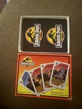 1993 Jurassic Park Dinosaur Escape Card Game Parker Brothers In Box collectible