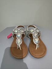 Brand New Girls Nina Jeweled Sandals Size 1