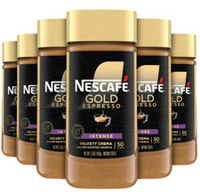 6 Pack0nescaf Gold Espresso Intense Instant Coffee 3.5 Oz 6 Pack Of Jars 6 Pack0nescaf Gold Espresso Intense Instant Coffee 3.5 Oz 6 Pack Of Jars