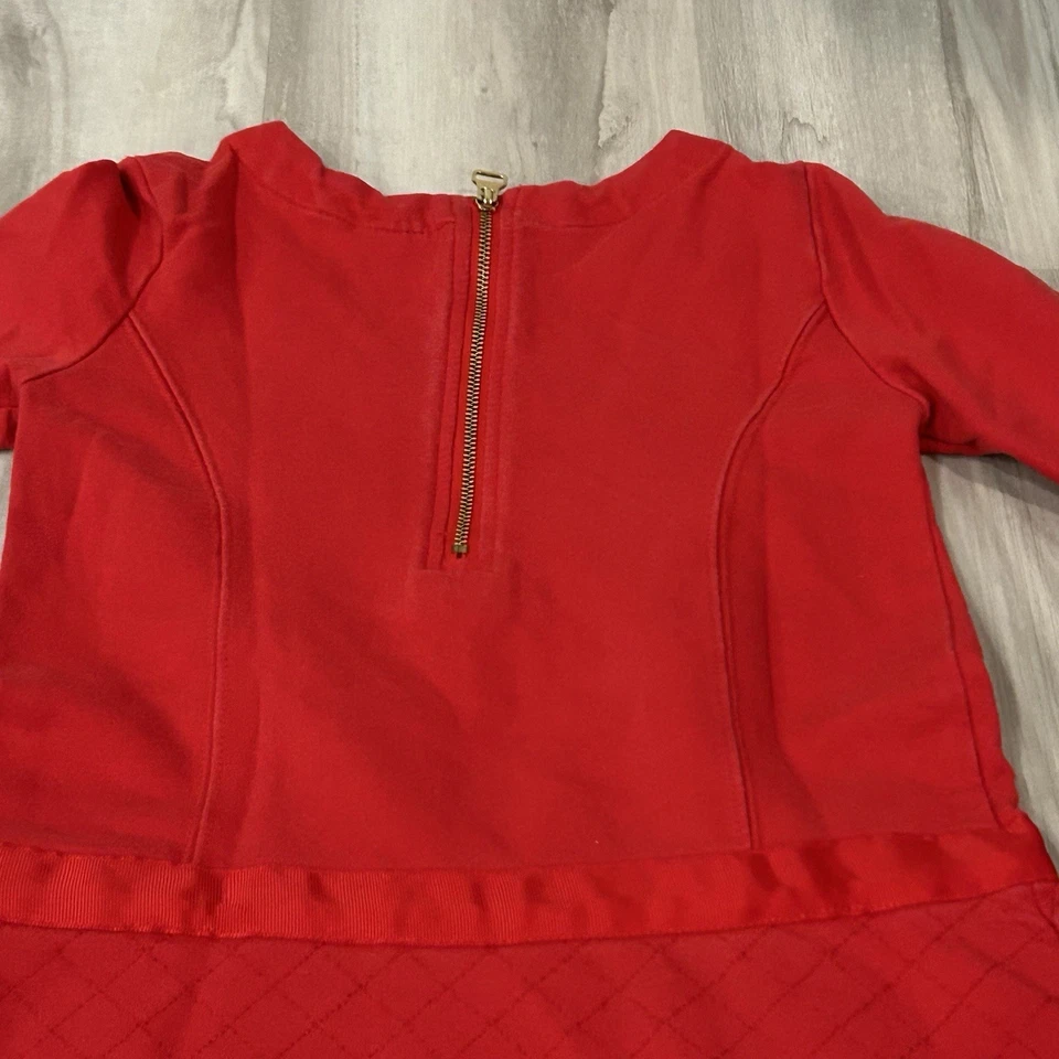 Vestido Rojo Blancanieves Bordado Floral Disney Store Niñas Talla 5/6 Foto 3 de 4