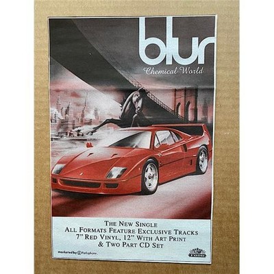 BLUR CHEMICAL WORLD MEMORABILIA Original music press advert from 1993  - printed