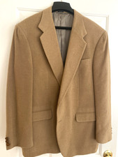 Camel Hair Blazer Beige Men's 44R Today's Man Luxury 2 Button Vintage