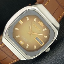 OROLOGIO VINTAGE ORIENT CRYSTAL AUTOMATICO 46941 JAPAN UOMO QUADRANTE ORIGINALE a704898-2