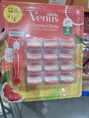 NEW Gillette Venus Comfortglide White Tea 1 Razor Blades 12 Refill Cartridges