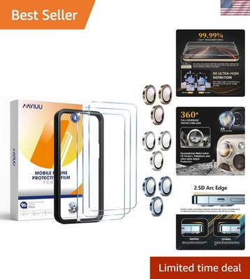 Crystal Clear Anti-Stain Glass Screen Protectors for iPhone 17 Pro Max - 3 Pack