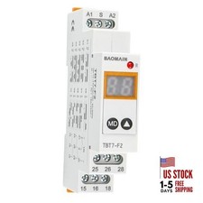 Digital Multi-Function Time Relay, 16A 20-Delay Modes 0.1s 99d, DIN Rail