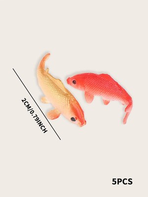 Koi Karpfen Figuren Set 5er Aquarium Deko Garten Terrasse Balkon