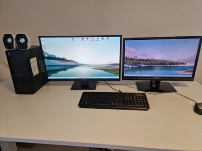Komplett-PC Set | GTX 1650 | 16GB RAM | SSD+HDD | 2 Monitore