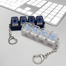Keyboard Button Fidget Toy 4-Button Keyboard Fidget Keychain Stress Relief Toy