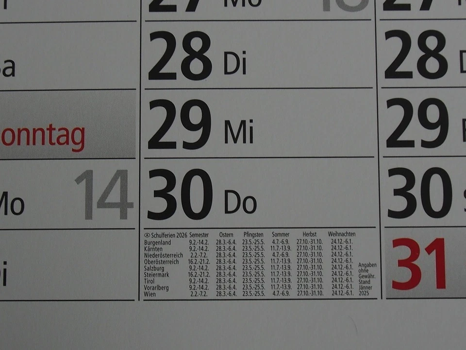 Wandkalender Kalender 2026 Plakatkalender Jahresplaner mit Deutschlandkarte - Bild 3 von 3