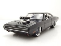 Dodge Charger 1970 Schwarz Fast & Furious Modellauto 1:24 Jada Toys