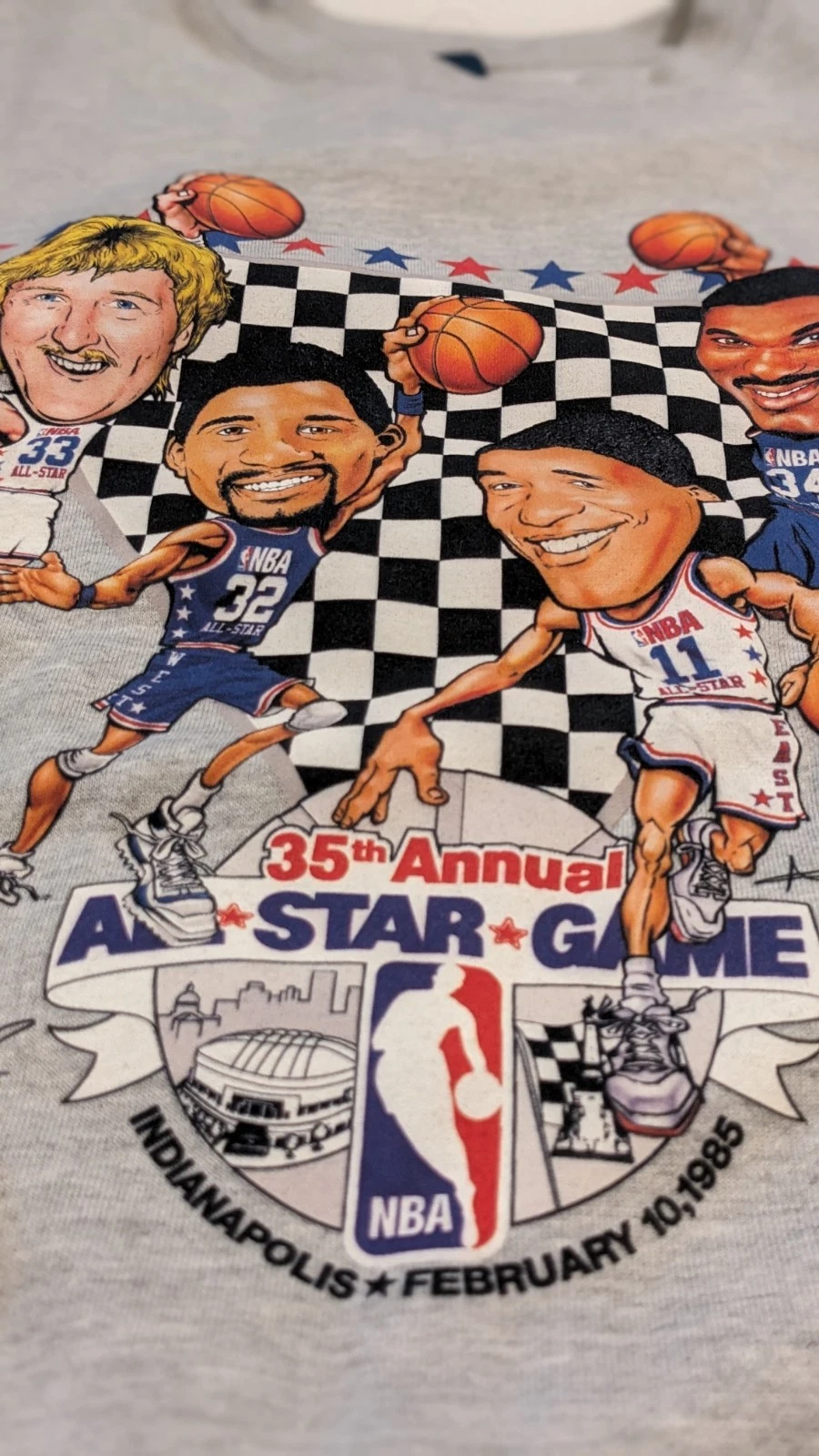 Mitchell & Ness NBA 1985 All Star Game Crewneck Sweatshirt Size