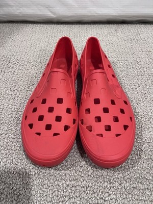 Vans Trek Slip On Perforated Orange Men Sz 12 Shoes Loafers  display picture 2