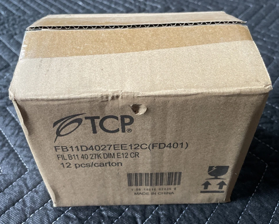 TCP LED Filament Dimmable Light Bulb 40W 2700K FB11D4027EE12C *BOX OF 12 NEW - Image 3 of 4