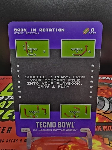 BO JACKSON BATTLE ARENA TECMO BOWL BONUS PLAY BACK IN ROTATION PL6 PL-6 SSP