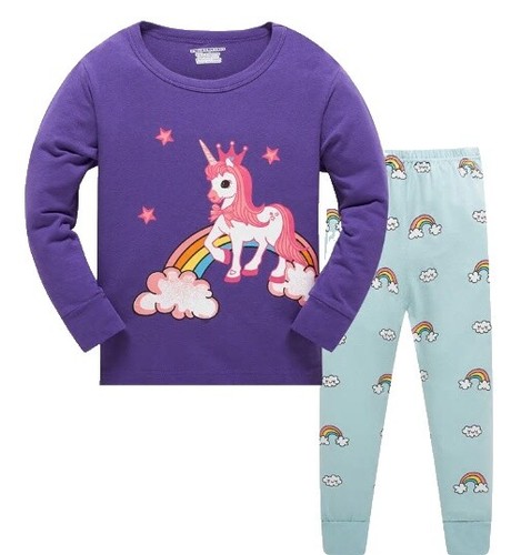 Moda Intima Bimba Pigiama Unicorno Bambina Camicia Da Notte