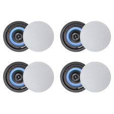 Herdio 4x 4" 320W Flush Mount 2-Way Full Range Stereo Sound Ceiling Speakers