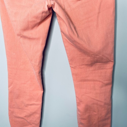 Free People Pink Skinny Jeans Zipper Hem Womens 29 Low Rise Cotton Blend - Picture 8 of 11