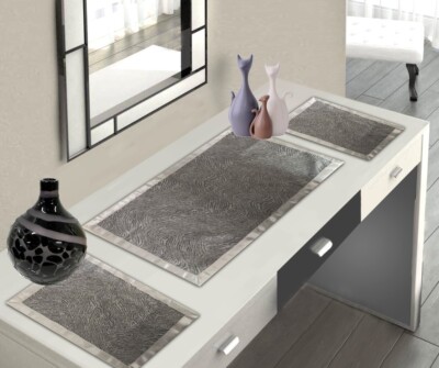 Tris Centrini 3 Stück Unifarben Modern Made in Italy Elegant Hohe Manufaktur