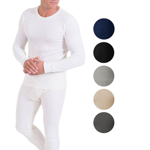 Men's Cotton Waffle Knit Thermal 
