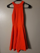 Lulus Delightful Surprise Red Lined Skater Dress Size XS
