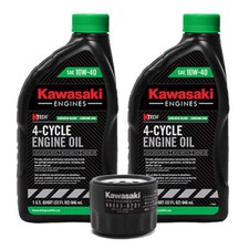 Genuine OEM Kawasaki Engine Oil Change Kit 99969-6296 49065-0721 10W40- 4 Cycle
