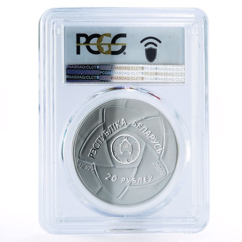 Belarus 20 rubles Handball Olympic Games PR69 PCGS silver coin 2009 - Picture 2 of 2