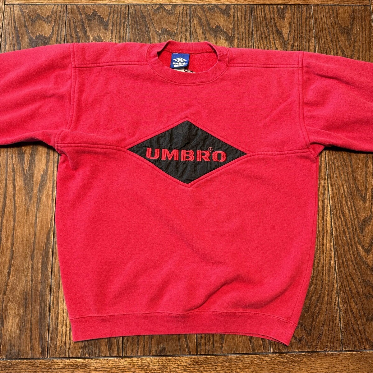 Vintage Umbro Sweatshirt Small Red 90s Crewneck Embroidered
