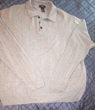 DOCKERS XL/XG  L.S.  MANS SWEATER CREME SPECKLED ACRYLIC BLEND  PRE-OWNED